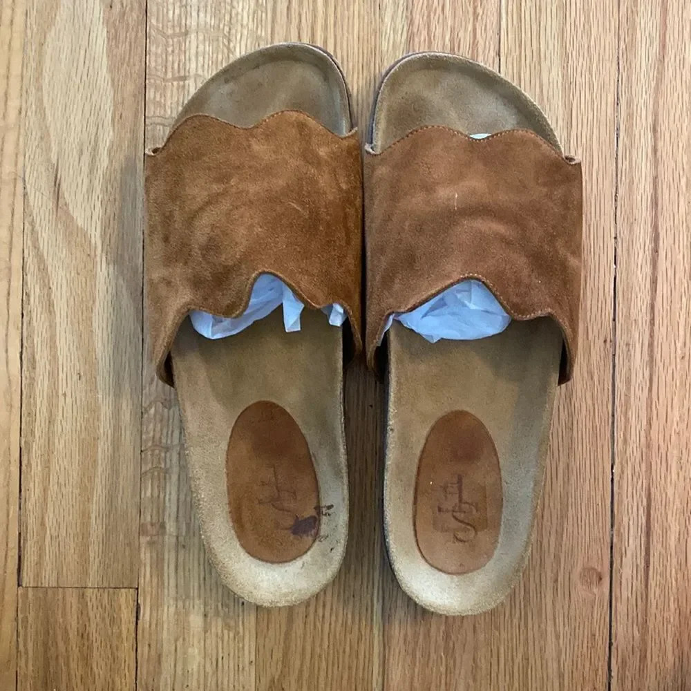Sarah Flint Brown Suede Sandals